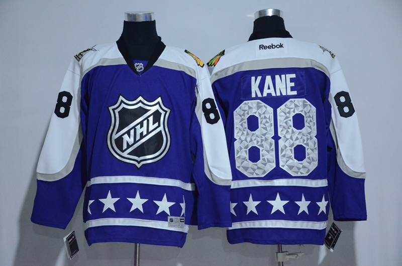 2017 NHL Chicago Blackhawks #88 Kane blue All Star jerseys->->NHL Jersey
